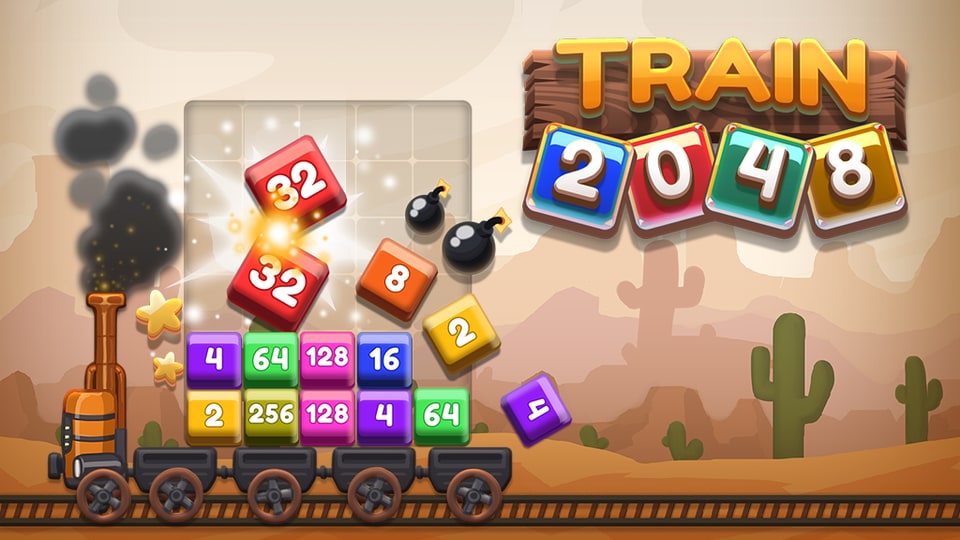 TRAIN 2048 jogo online no