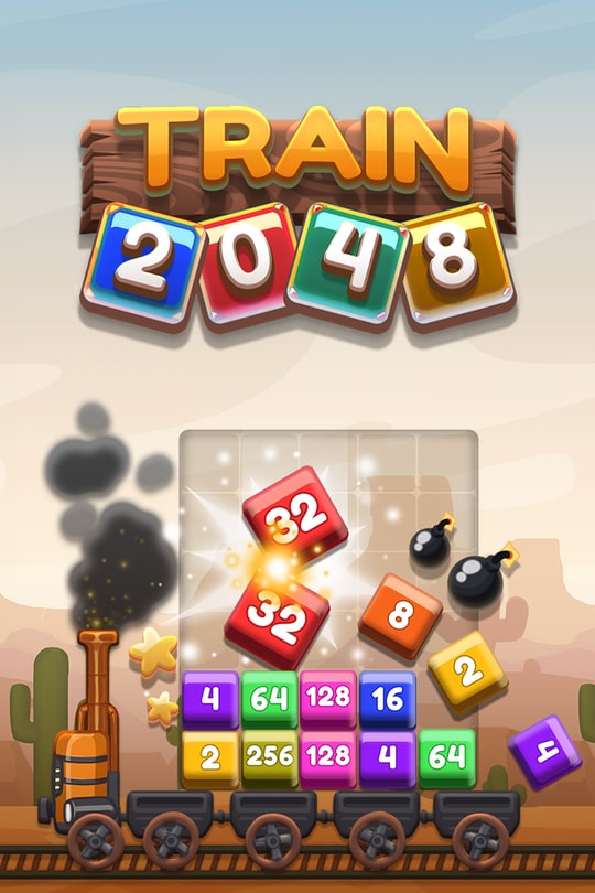 TRAIN 2048 jogo online no